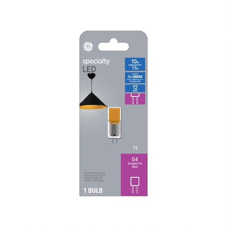 Current GE T3 G4 LED Bulb Warm White 10 Watt Equivalence 1 pk 93129189